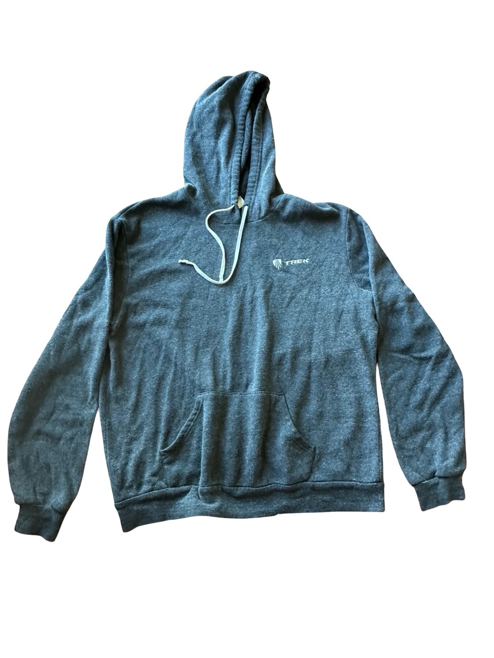 Trek Logo Pullover Hoodie in Heather Slate Blue